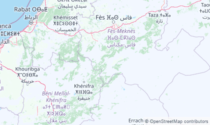 Landkarte von Meknès-Tafilalet