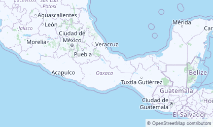 Landkarte von Südwest-Mexiko