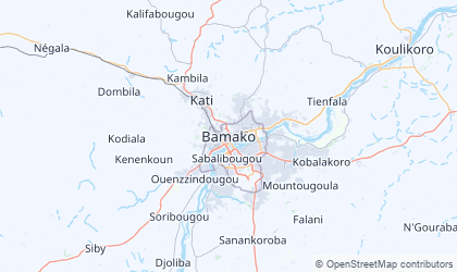 Landkarte von Bamako