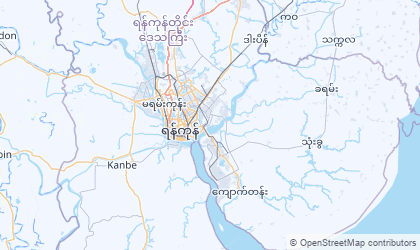 Landkarte von Yangon