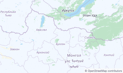 Landkarte von Nord-Mongolei
