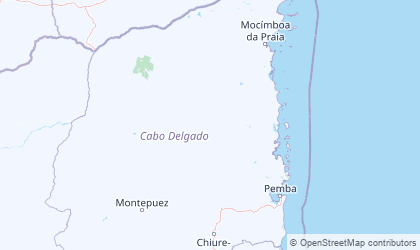 Landkarte von Cabo Delgado