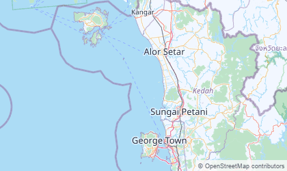 Landkarte von Kedah
