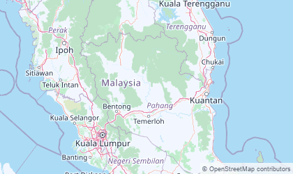 Landkarte von Pahang