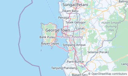 Landkarte von Penang