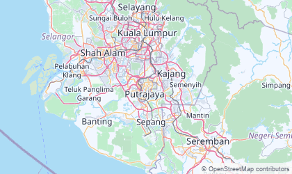 Landkarte von Putrajaya