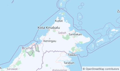 Landkarte von Sabah