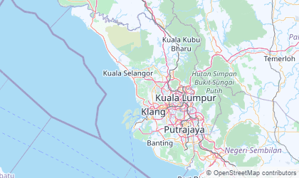 Landkarte von Selangor