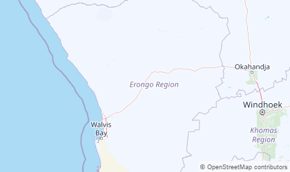 Landkarte von Erongo