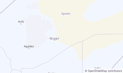 Landkarte von Agadez
