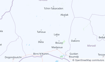 Landkarte von Tahoua