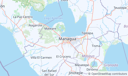 Landkarte von Managua