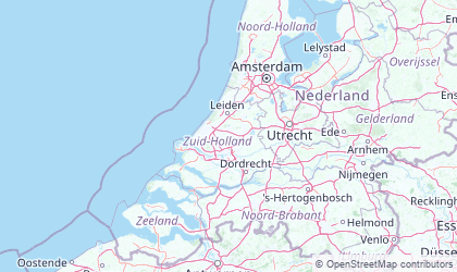 Landkarte von Süd-Holland