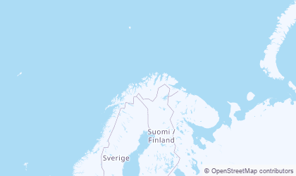 Landkarte von Troms og Finnmark