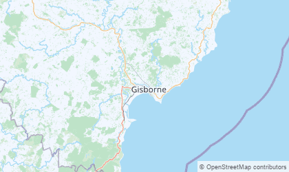 Landkarte von Gisborne