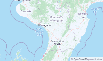 Landkarte von Manawatu-Wanganui