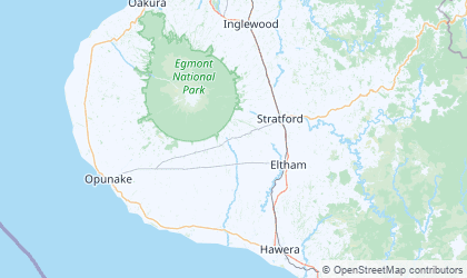 Landkarte von Taranaki