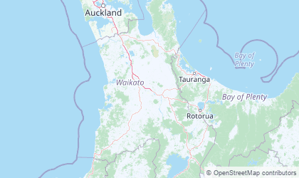 Landkarte von Waikato