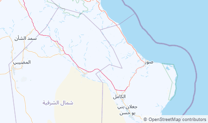 Landkarte von Ash Sharqiyah