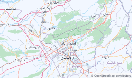Landkarte von Islamabad