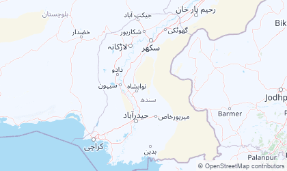 Landkarte von Sindh