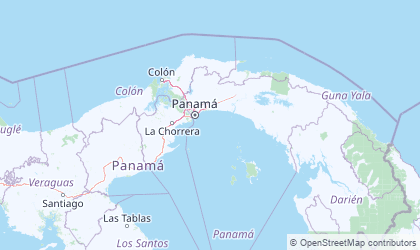 Landkarte von Panamá