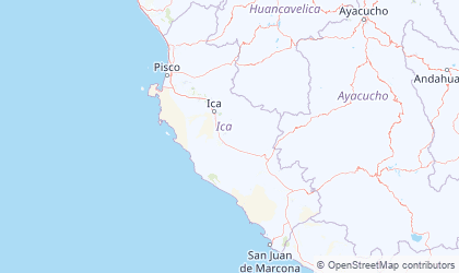 Landkarte von Ica