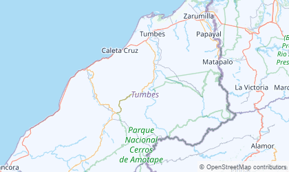Landkarte von Tumbes