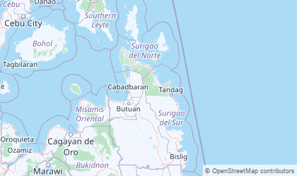 Landkarte von Caraga