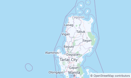 Landkarte von Ilocos