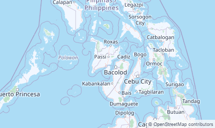 Landkarte von Western Visayas