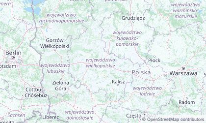 Landkarte von Großpolen