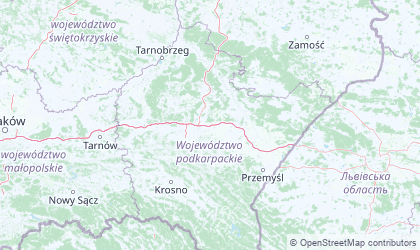 Landkarte von Karpatenvorland