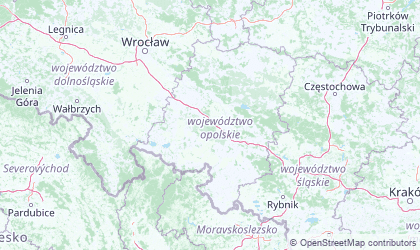 Landkarte von Opole