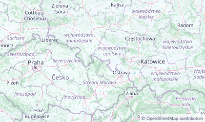 Landkarte von Schlesien