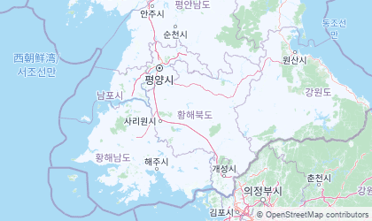 Landkarte von Hwanghae-bukto