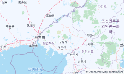 Landkarte von P'yongan-bukto