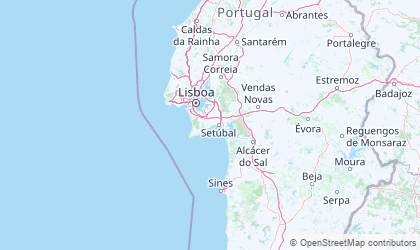 Landkarte von Lissabon
