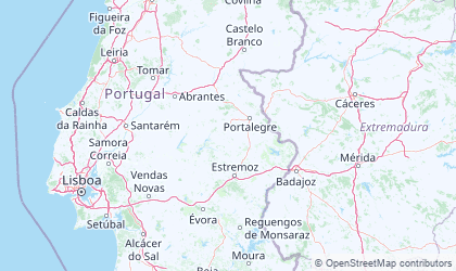 Landkarte von Portalegre