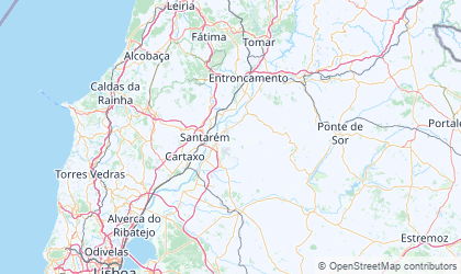 Landkarte von Santarém