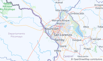 Landkarte von Asunción