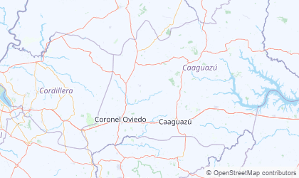 Landkarte von Caaguazú