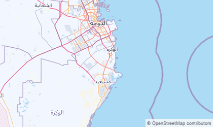 Landkarte von Al Wakrah