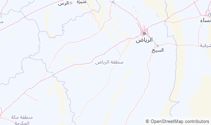 Landkarte von Ar Riyad
