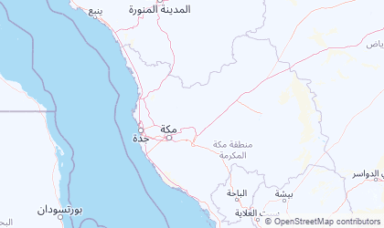 Landkarte von Makkah