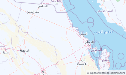 Landkarte von Ost-Arabien