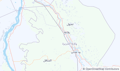 Landkarte von Al Jazirah