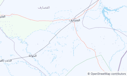Landkarte von Al Qadarif
