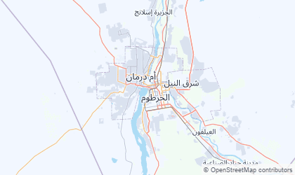 Landkarte von Khartoum