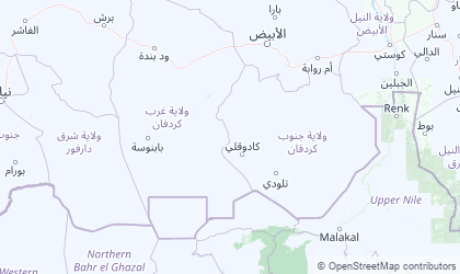 Landkarte von Southern Kordofan